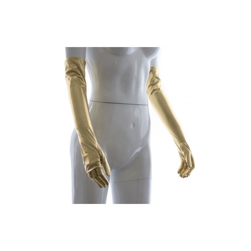 Χρυσά Γάντια Μήκους Αγκώνα Naughty Toys