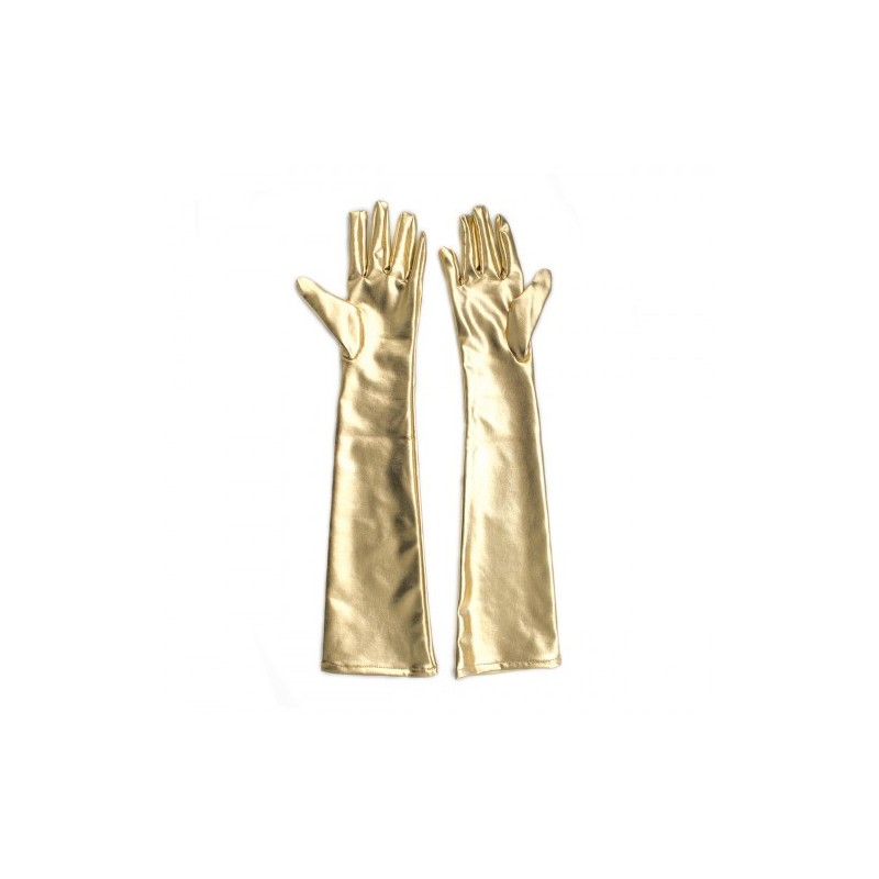 Χρυσά Γάντια Μήκους Αγκώνα Naughty Toys