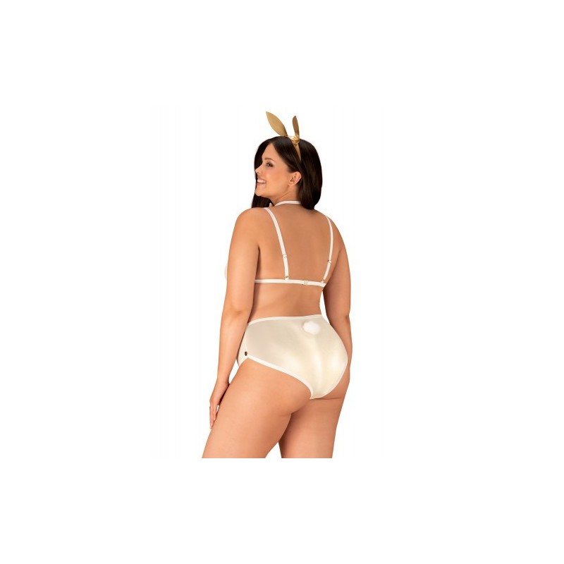Σέξυ Μπεζ Στολή Κουνελιού Obsessive Neo Goldes 2XL