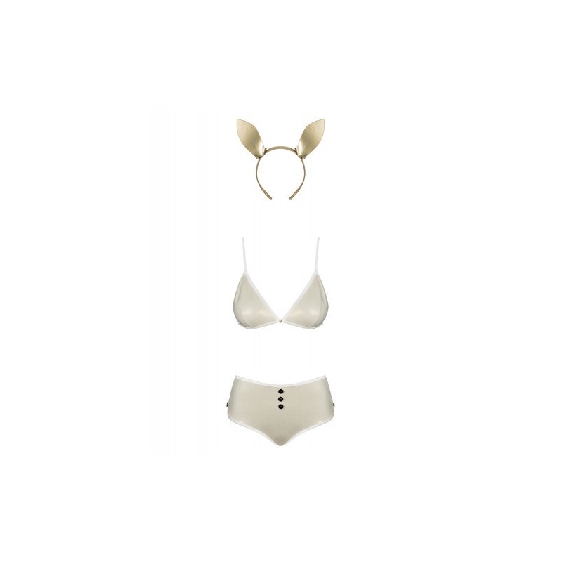 Σέξυ Μπεζ Στολή Κουνελιού Obsessive Neo Goldes 2XL