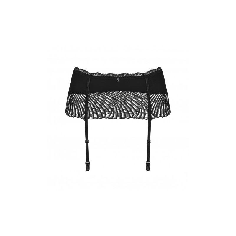 Μαύρη Ζαρτιέρα Obsessive Klarita 2XL