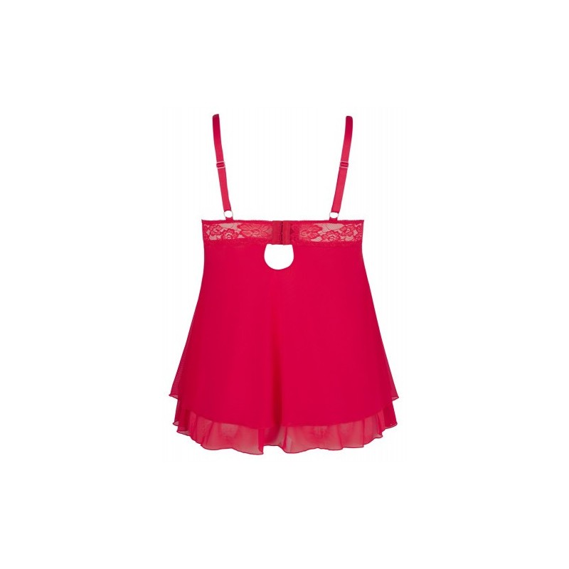 Αισθησιακό Κόκκινο Νυχτικό Μεγάλα Μεγέθη Cottelli