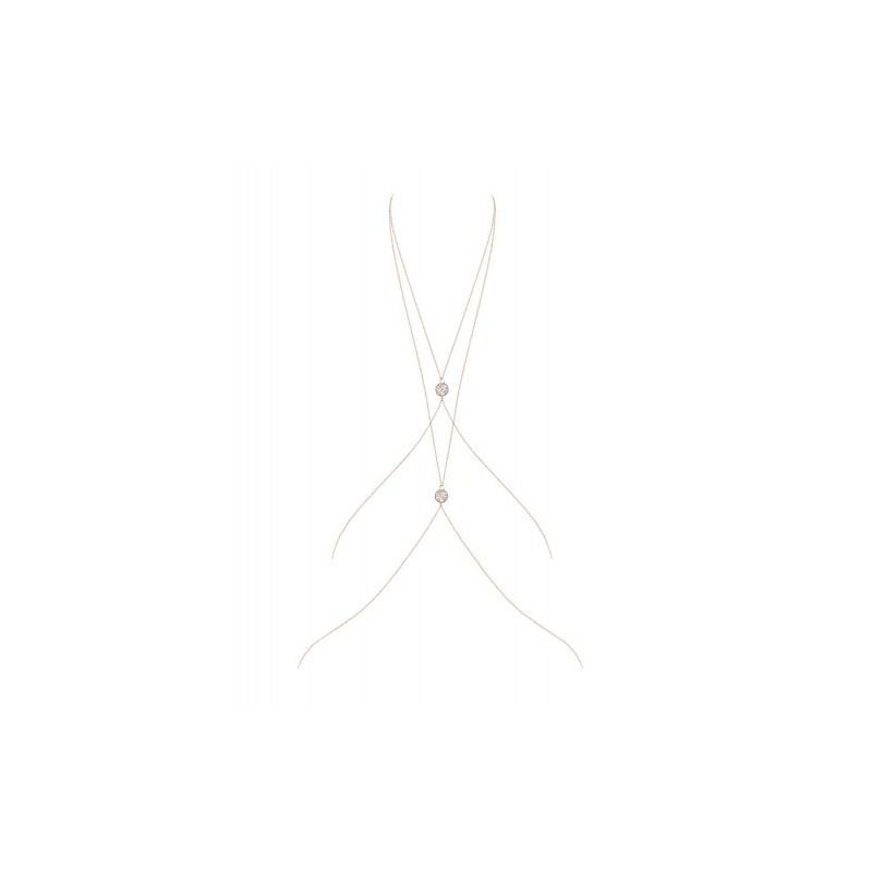 Χρυσό Κολιέ με τυλιχτές αλυσίδες Obsessive