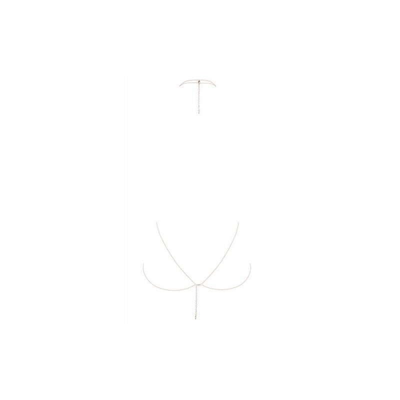 Χρυσό Κολιέ με τυλιχτές αλυσίδες Obsessive