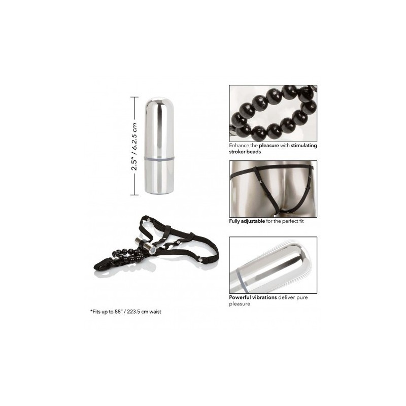 Επαναφορτιζόμενο στρινγκ εσώρουχο με χάντρες διέγερσης Calexotic